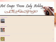 Tablet Screenshot of lalysartcraps.blogspot.com