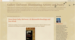 Desktop Screenshot of gallerydeforest.blogspot.com
