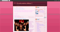 Desktop Screenshot of escuchamusicachilena.blogspot.com