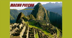 Desktop Screenshot of machupicchu-7maravillas.blogspot.com