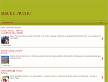 Tablet Screenshot of machupicchu-7maravillas.blogspot.com