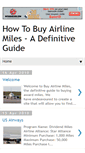 Mobile Screenshot of buyairlinemiles.blogspot.com