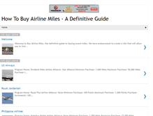 Tablet Screenshot of buyairlinemiles.blogspot.com