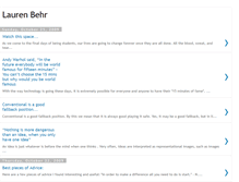 Tablet Screenshot of laurenbehr.blogspot.com
