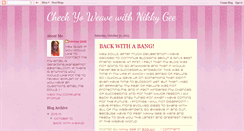 Desktop Screenshot of checkyoweave.blogspot.com