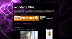 Desktop Screenshot of mundane-blog.blogspot.com