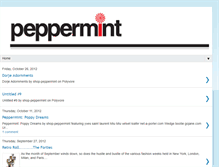 Tablet Screenshot of bepepperminty.blogspot.com