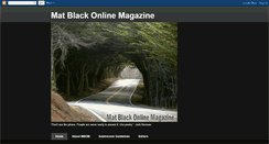 Desktop Screenshot of matblackonlinemagazine.blogspot.com