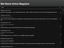 Tablet Screenshot of matblackonlinemagazine.blogspot.com