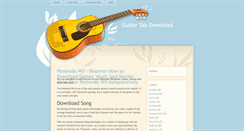 Desktop Screenshot of guitartabdownloadsong.blogspot.com