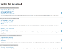 Tablet Screenshot of guitartabdownloadsong.blogspot.com
