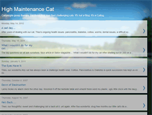 Tablet Screenshot of highmaintenancecat.blogspot.com