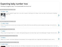 Tablet Screenshot of expectingbabynumbertwo.blogspot.com