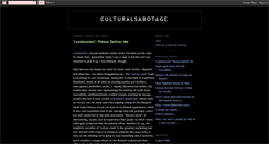 Desktop Screenshot of culturalsabotage.blogspot.com