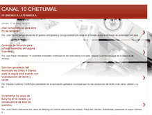 Tablet Screenshot of canal10chetumal.blogspot.com