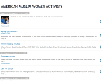 Tablet Screenshot of americanmuslimwomenactivists.blogspot.com