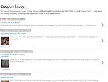 Tablet Screenshot of couponsavvy.blogspot.com