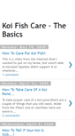 Mobile Screenshot of koi-fishcare.blogspot.com