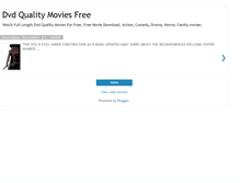 Tablet Screenshot of dvdqualitymovies1.blogspot.com