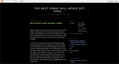 Desktop Screenshot of nevergetsung.blogspot.com