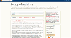 Desktop Screenshot of petabyteharddrive.blogspot.com