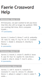 Mobile Screenshot of faeriecrosswordhelp.blogspot.com