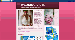 Desktop Screenshot of bestweddingdiets.blogspot.com