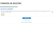 Tablet Screenshot of formatosderegistro.blogspot.com