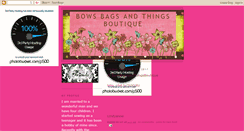 Desktop Screenshot of bowsbagsandthingsboutique.blogspot.com