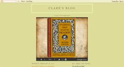 Desktop Screenshot of clarelag.blogspot.com