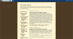 Desktop Screenshot of dailymuseforwriters.blogspot.com