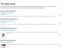 Tablet Screenshot of dailymuseforwriters.blogspot.com