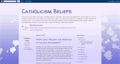 Desktop Screenshot of catholicismbeliefs.blogspot.com