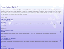 Tablet Screenshot of catholicismbeliefs.blogspot.com