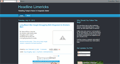 Desktop Screenshot of headlinelimericks.blogspot.com