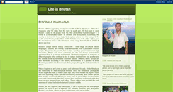 Desktop Screenshot of lifeinbhutan.blogspot.com