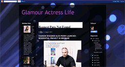 Desktop Screenshot of glamouractresslife.blogspot.com