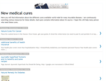 Tablet Screenshot of medical-cures.blogspot.com