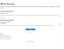 Tablet Screenshot of hrinthecity.blogspot.com