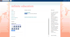 Desktop Screenshot of infinite-education.blogspot.com