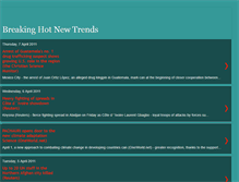 Tablet Screenshot of breakinghotnewtrends.blogspot.com