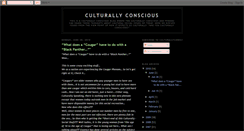 Desktop Screenshot of culturallyconscious.blogspot.com