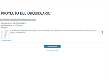 Tablet Screenshot of orquideario-proyecto.blogspot.com