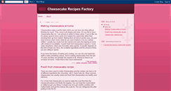 Desktop Screenshot of cheesecakerecipesfactory.blogspot.com