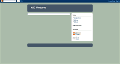 Desktop Screenshot of mjcventures.blogspot.com