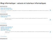 Tablet Screenshot of blog-informatique.blogspot.com