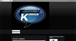 Desktop Screenshot of freestylekomics.blogspot.com