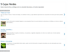 Tablet Screenshot of cincocajasverdes.blogspot.com