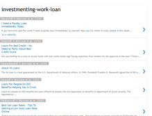 Tablet Screenshot of investmenting-work-loan.blogspot.com