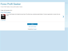 Tablet Screenshot of forex-profit-seeker.blogspot.com
